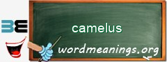 WordMeaning blackboard for camelus